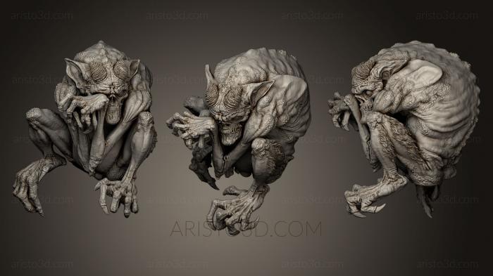 Figurines heroes, monsters and demons (STKM_0440) 3D model for CNC machine